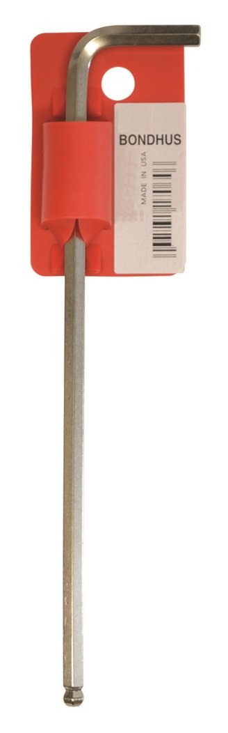 Bondhus 27058 3,5 mm con extremo de bola llave Allen de punta allen con Briteguard acabado (paquete de 50), 133 mm