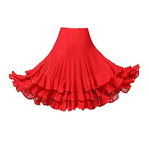 Jupe courte flamenco pour spectacle de ballroom danse et vêtement de fête - 3
