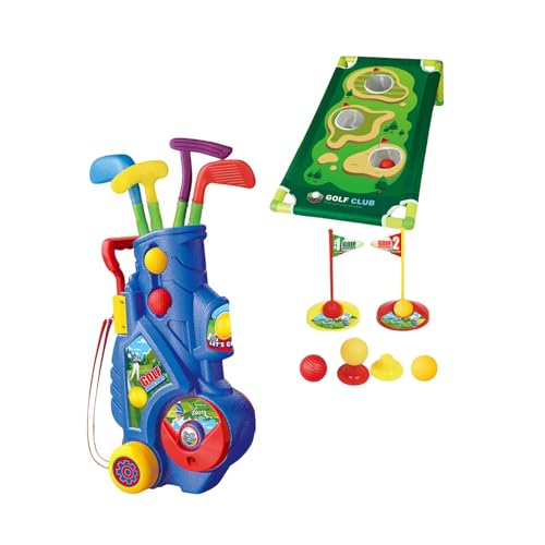 P Prettyia 子供用ゴルフセット ミニゴルフ プレイセット ゴルフ おもちゃ 練習ホール パター 教育スポーツ玩具 室内ゲーム ゴルフ練習 ミニゴルフトレーナー 運動玩具 初期教育 子供用ゴルフ玩具セット 男の子 女の子 屋外 スポーツトイ 子供用