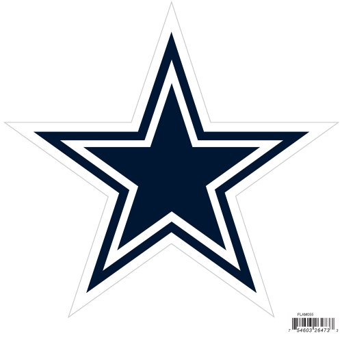 NFL Siskiyou Sports Fan Shop Dallas Cowboys Logo Magnets 8 inch sheet Team Color