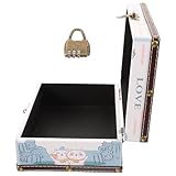 Étui à bijoux - l'étui de rangement en bois verrouillable permet de mieux les collections de confidentialité personnelle de manière sûre et ordonnée, étui de rangement avec mot de passe