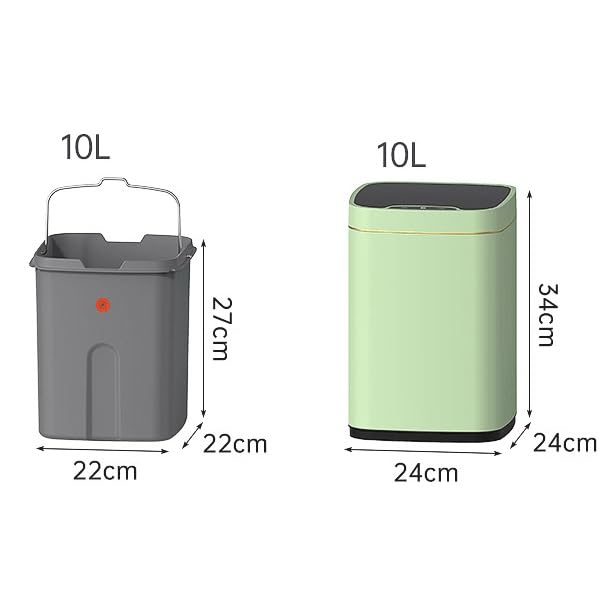 Smart Bathroom Trash Can Automatic Bagging Touchless Narrow Sensor Garbage Bin Home image 3