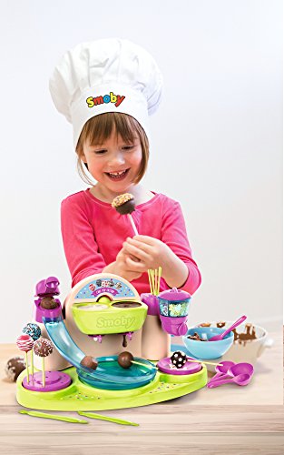 41cpMSo3odL Smoby Chef - Cake Pops Factory - Fabrique à Cake Pop + Livre de Recettes - Atelier de Cuisine Enfant - Nombreux Accessoires - Dès 5 Ans - 312103