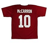 AJ McCarron Autographed/Signed Alabama Custom Red College Football Jersey