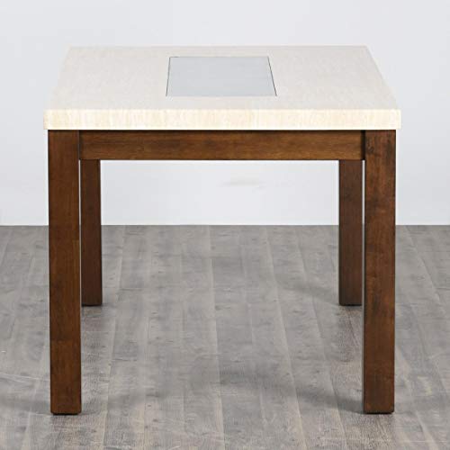 Image of Home Centre | Harmony | Faux Marble Top | 6 Seater Tables | Beige | 1 Year Warranty