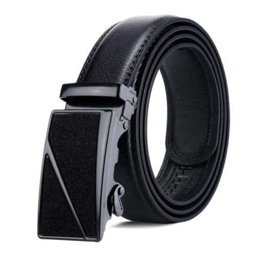 JSEIAJB Men's Belt Automatic Buckle Waist Belt Frosted Surface Men's Casual Belt