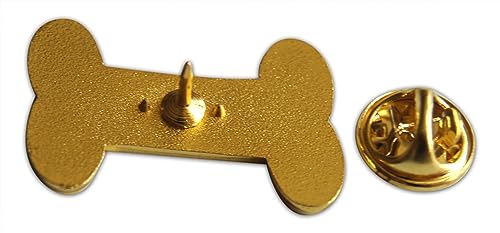 Image of Novel Merk Paw Print or Dog Bone Animal Lover Lapel Pin, Hat Pin & Tie Tack Set with Clutch Back
