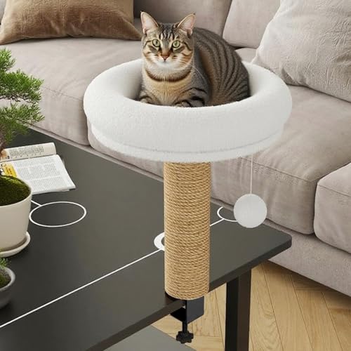 Hamaca para gatitos de mesa y cama rascadora de interior para dormitorio 3