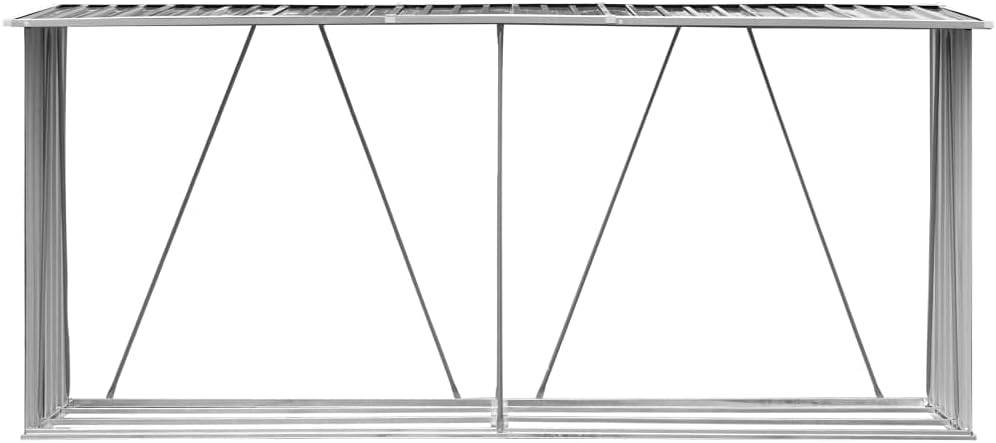 Top view of the shed's frame structure