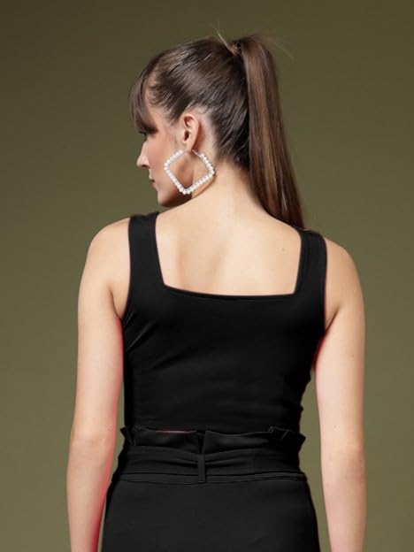 Image of OOMPH! Stretchable Sleeveless Crop Top