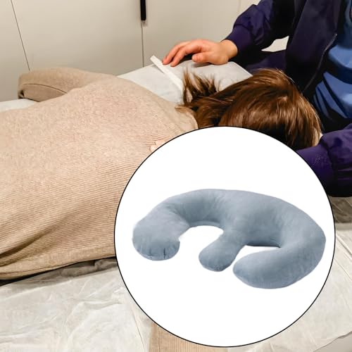 Almohada de pecho para masaje transpirable y cojín de soporte ergonómico gris 7