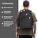 Incase Facet 20L Durable Travel Backpack + Laptop Bag with Computer Sleeve with Quick Release Strap - Carry On Backpack (Black, 20L)