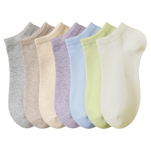 Image of Womens Ankle Socks Cotton No-Show Comfortable Low-Cut Liner Kraft Paper Gift Box