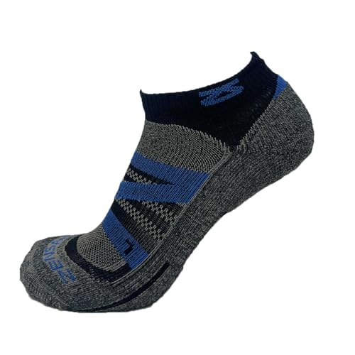 Image of Zensah Wool Running Socks - Soft Cushioned Merino Wool, Moisture Wicking, Anti-Blister - Athletic Socks, Trail Socks