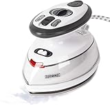 Duronic SI3 We Plancha de Viaje Mini con función Vapor | Potencia 400 W y 110V-230V | Ligera y Compacta | Estuche de Transporte y Accesorios Incluidos | Planche su Ropa en Todas Partes | Color Blanco