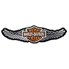 GZM Patch replica Harley Davidson Alado 25 x 8 cm met thermische sticker voor jassen, vesten, bikers