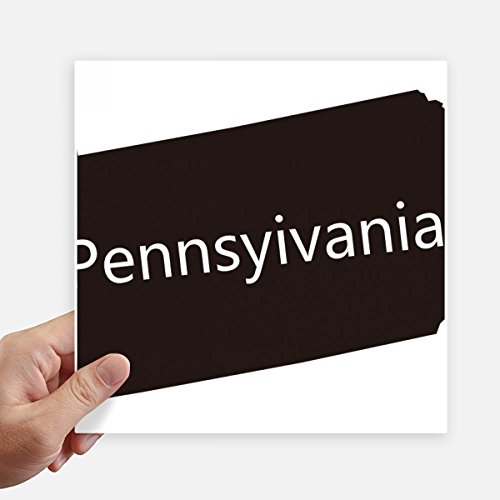 Sticker carte Pennsylvanie 20cm pour masquer les rayures