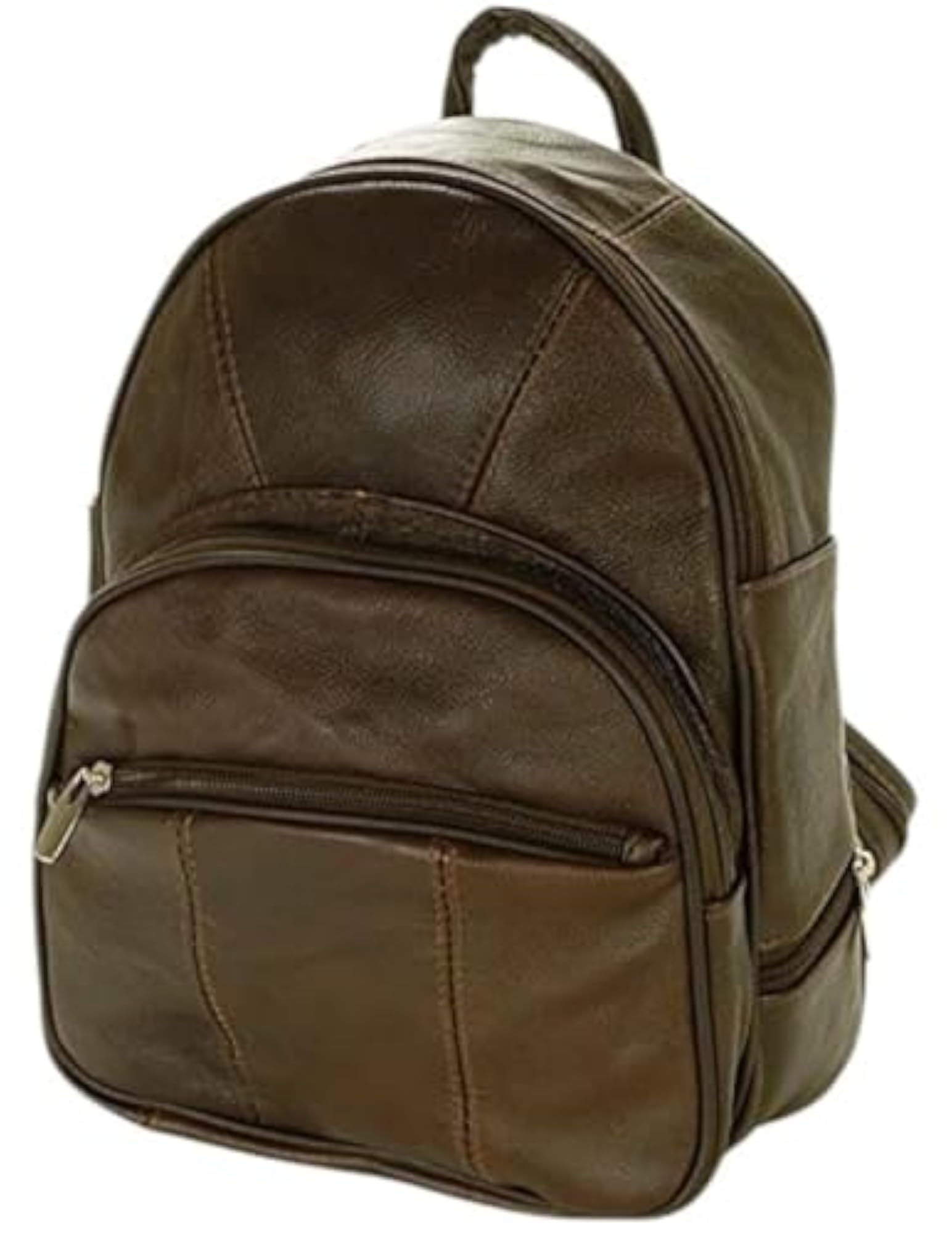 Leather Backpack Purse Mid Size Convertible