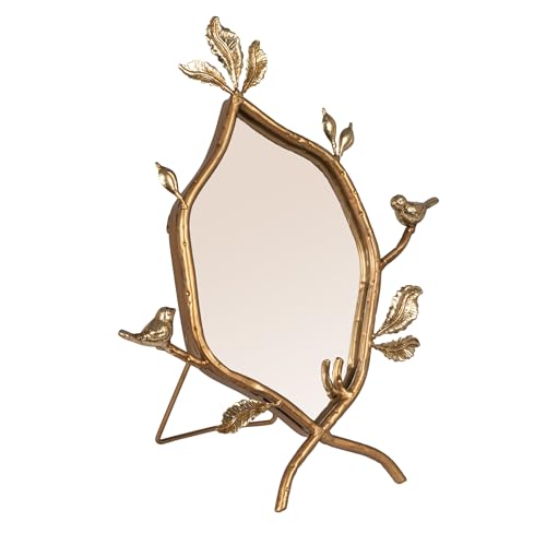 Creative Co-Op Metal Twig Framed Standing Mirror with Birds and...