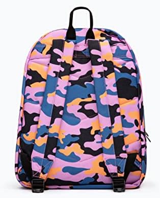 hype Unisex's Purple & Orange CAMO Backpack, Purple, One Size