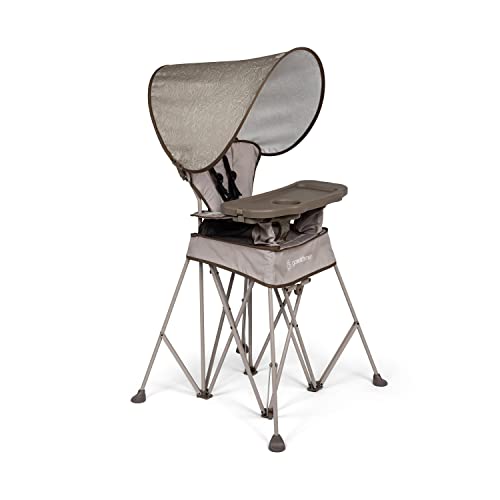 Image of Baby Delight Go with Me Uplift Deluxe Portable High Chair | Travel High Chair | Sun Canopy | Indoor and Outdoor | Sandstone