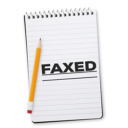 Slim Pre-Inked Faxed with Line Stamp, Perfect for Small Home Business, Slim Design, Portable, Easy to Carry, Size Approx 1/2" x 1-1/2", Avail in 5 Ink Colors, Reinkable