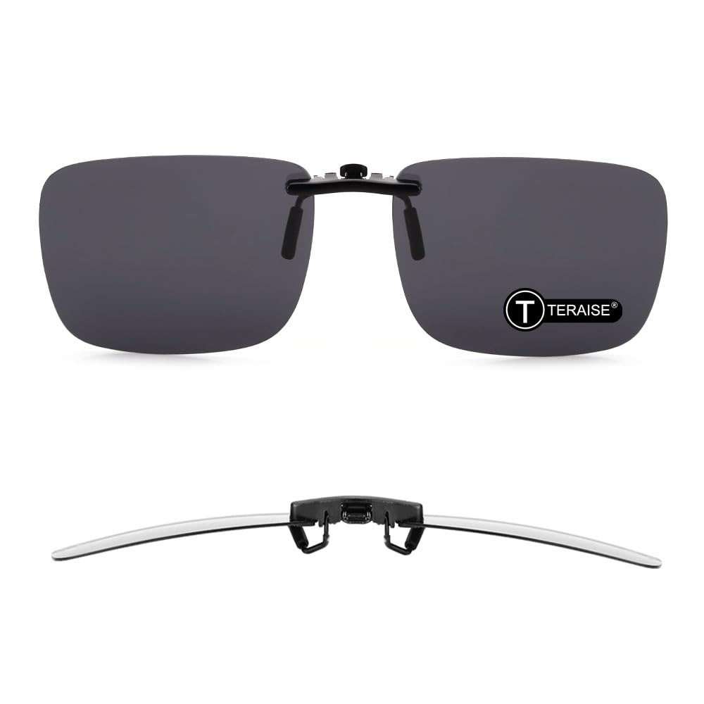 TERAISE Occhiali da Sole con Montatura polarizzata su Occhiali da Vista Anti-riflesso UV400 per Uomo Donna Che viaggiano in Viaggio Sport Esterno