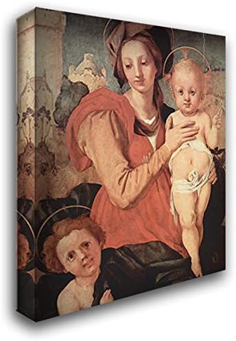 Madonna and Child with The Young Saint John 20x24 Gallery Wrapped Stretched Canvas Art by Jacopo Pontormo