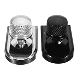 Es ist langlebig und bequem Viviance Seat Bolt Tab Screw Mounting Knob Cover Für Harley Softail Streetbob Road King - Silber
