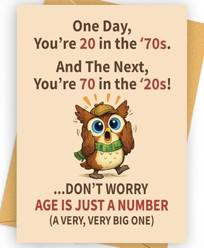 Happy 70th Birthday Card Gifts Decorations for Women Men Her Him Anyone | Funny Happy Unique 70 Year Old Gifts Ideas