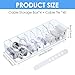 4 Pcs Cable Organizer Box with Wire Ties Cord Storage Charger Organizer Box Plastic Electronics Organizer with 8 Removable Divider Cable Storage Box for Office Home Desk Box Accessories