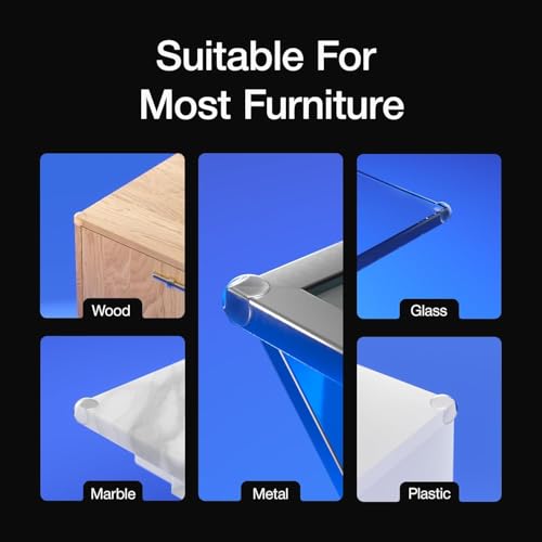 Image of Shivstor 3 PCS Baby Corner Protector Transparent Soft Silicone Edge Guards for Furniture Round Corner Guards for Table Desk Cabinet Pre-Taped 3M Adhesive Baby Proofing Safety Cushion (3 Piece)