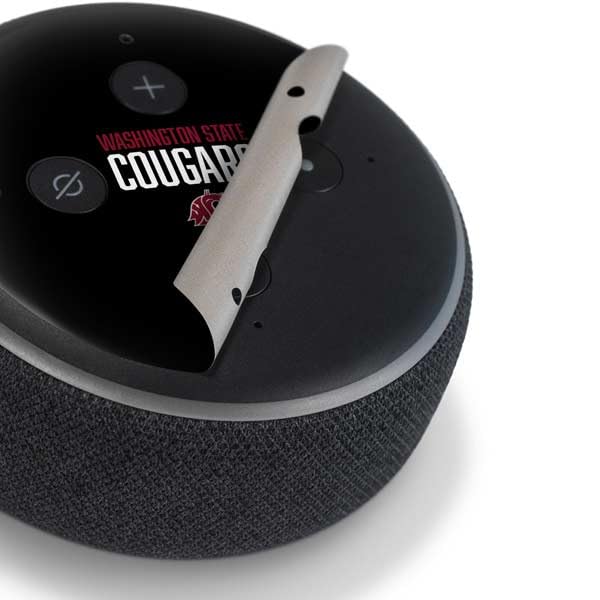 Skinit Decal Audio Skin Compatible with Amazon Echo Dot 3 - Officially Licensed Washington State University Cougars Design