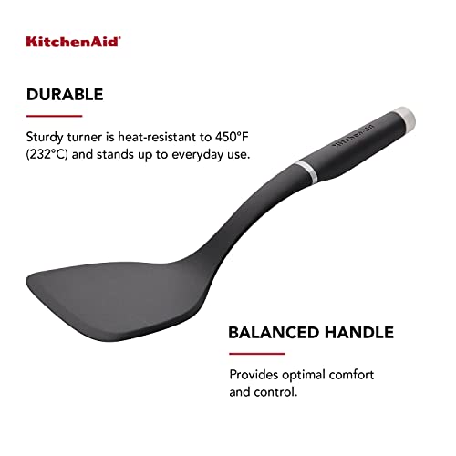 KitchenAid - KO001OHOBA KitchenAid Gourmet Large Solid Turner, one size, Matte Black by KitchenAid - Image 3