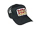 J&D Productions Minneapolis Moline Tractor Logo Hat, Black Mesh Trucker Style