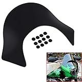 XMMT Black Lip Fairing Windshield Windscreen Shield compatible For Harley Dyna Sportster Softail