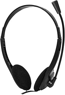 C3Tech Headset PH-11BK com 2xP2 3.5mm preto Circumaural (Over-Ear) Microfone Omnidirecional Integrado e Ajuste de Volume no Cabo