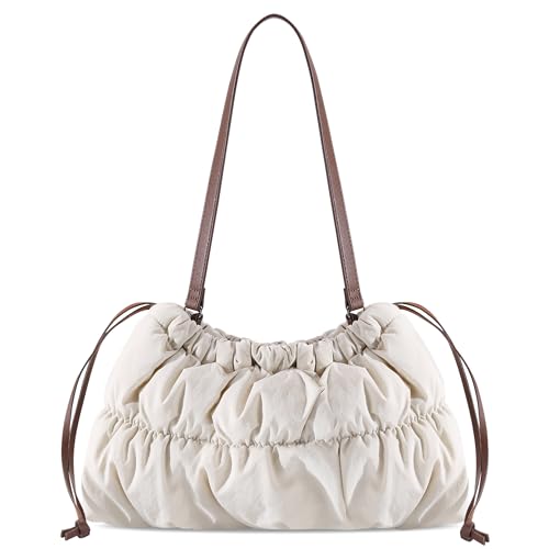 Image of Puffer Shoulder Bag for Women, Puffy Quilted Purses Hobo Bag Lightweight Small Shoulder Handbag