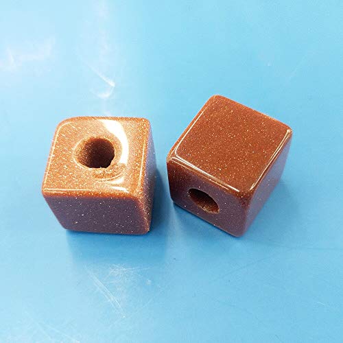 10pc/Bag Natural Stone Pendant 16x16mm Square Grain Semi-Precious Stone Pendant DIY Necklace Pendant Jewelry Accessories - (Color: 4; Item Diameter: 16x16mm) Primary Stones and Minerals ( Color : 9 ,