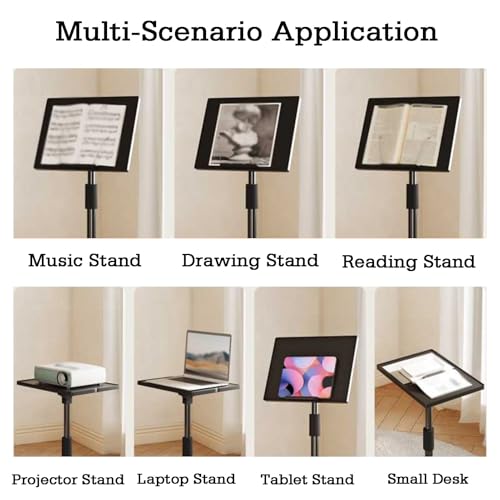 Soporte de suelo regulable para lectura de libros y tabletas ergonómico 8