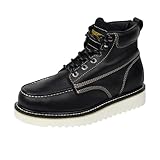 Wolverine Men's Moc Steel Toe Construction Boot, Black, 9.5