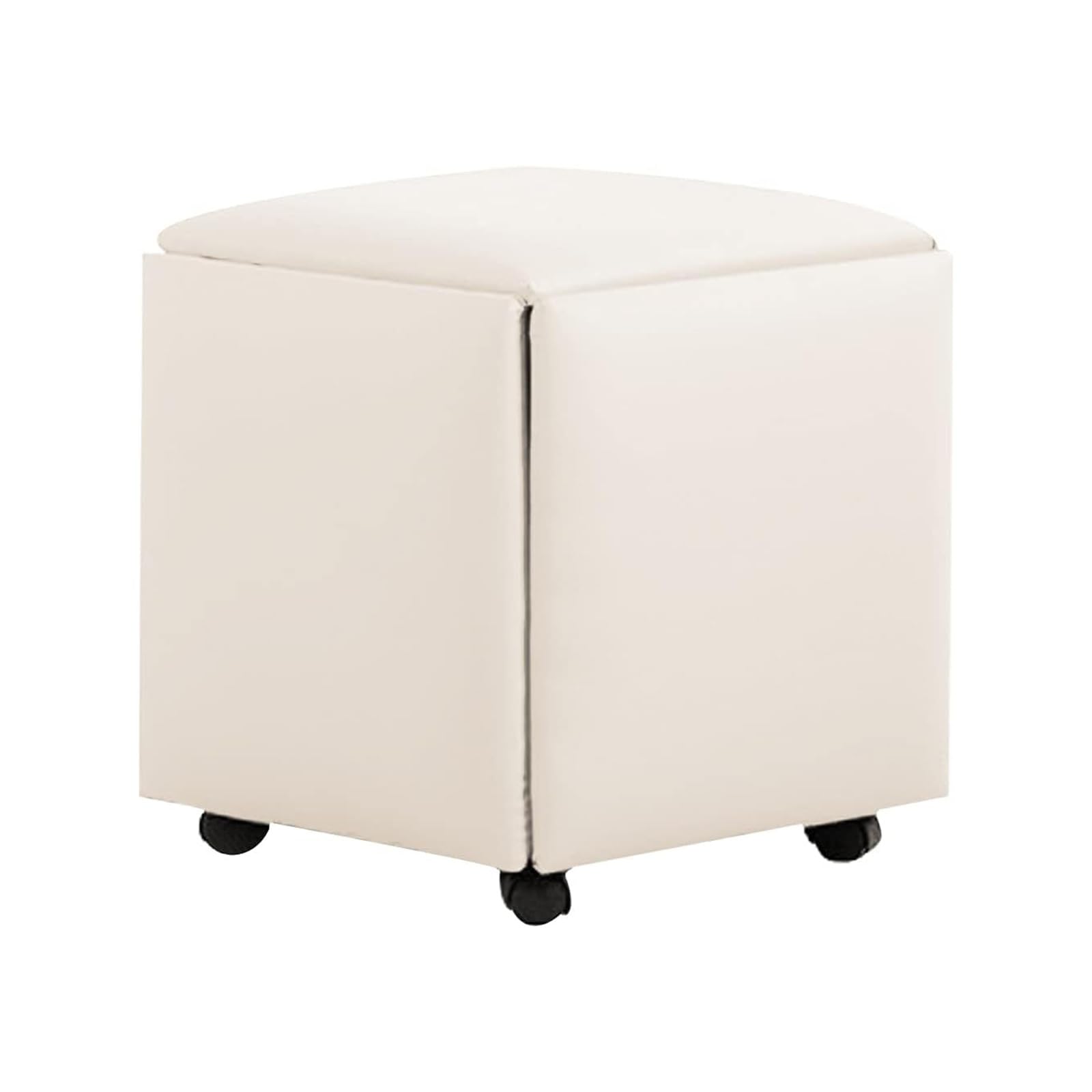 Repose-pieds cube magique beige pour recevoir vos amis autour d'un apéritif chaleureux