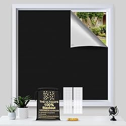 Persianas Oscuridad Total PandaTOP Estor 100% opaco, 300 x 145 cm, se adapta a cualquier tamaño y forma de ventana, máxima oscuridad, bloqueo de luz total, eficiencia energética, protección de privacidad, fácil instalación