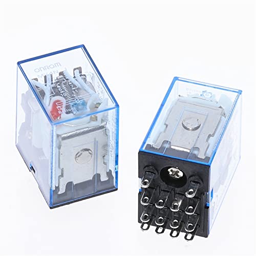 Relé MY4NJ DC12V industrial para automatizar sistemas domóticos y cuadros eléctricos del hogar