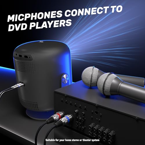 tisino Dual XLR to RCA Cable, Heavy Duty 2 XLR Female to 2 RCA Male Patch Cord HiFi Stereo Audio Connection Interconnect Lead Wire - 5 ft / 1.5m