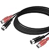 Dubbele MIDI-kabel 5-pins DIN Mannelijk naar Mannelijk voor MIDI-controller 2M, Ancable Midi Kabel Compatibel met…