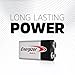 Energizer MAX 9V Batteries (4 Pack), 9 Volt Alkaline Batteries