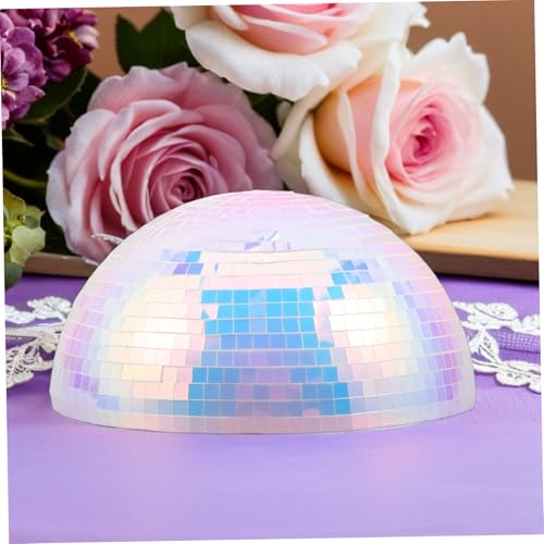 Bola espejada hemisférica ARTIBETTER de 15 cm, adorno reflectante para bodas, fiestas, Año Nuevo y escenarios de club miniatura 6