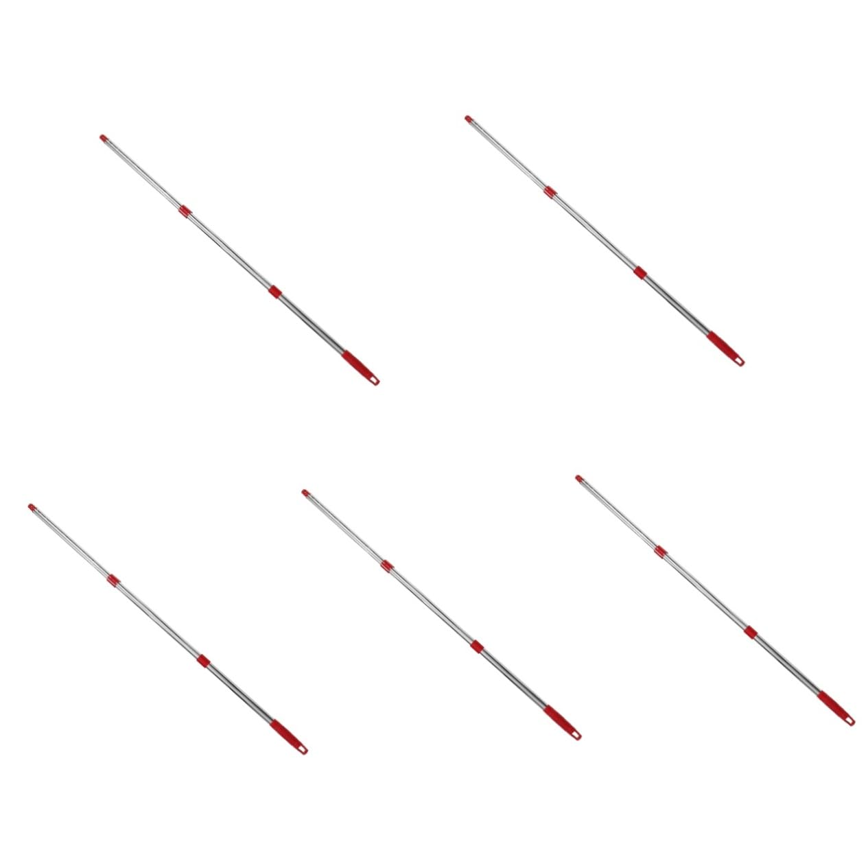 Beavorty 5 Sets Replacement Mop Handle Mop Stick Only Commercial Easy Length Adjustment