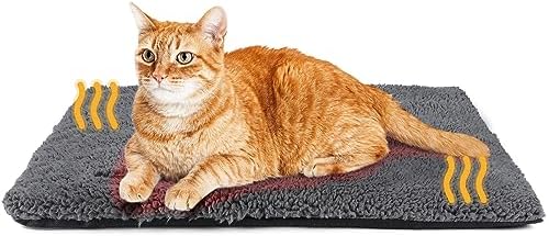 Self-Warming Pet Mat - Thermal Cat Dog Bed with Removable Washable Cover